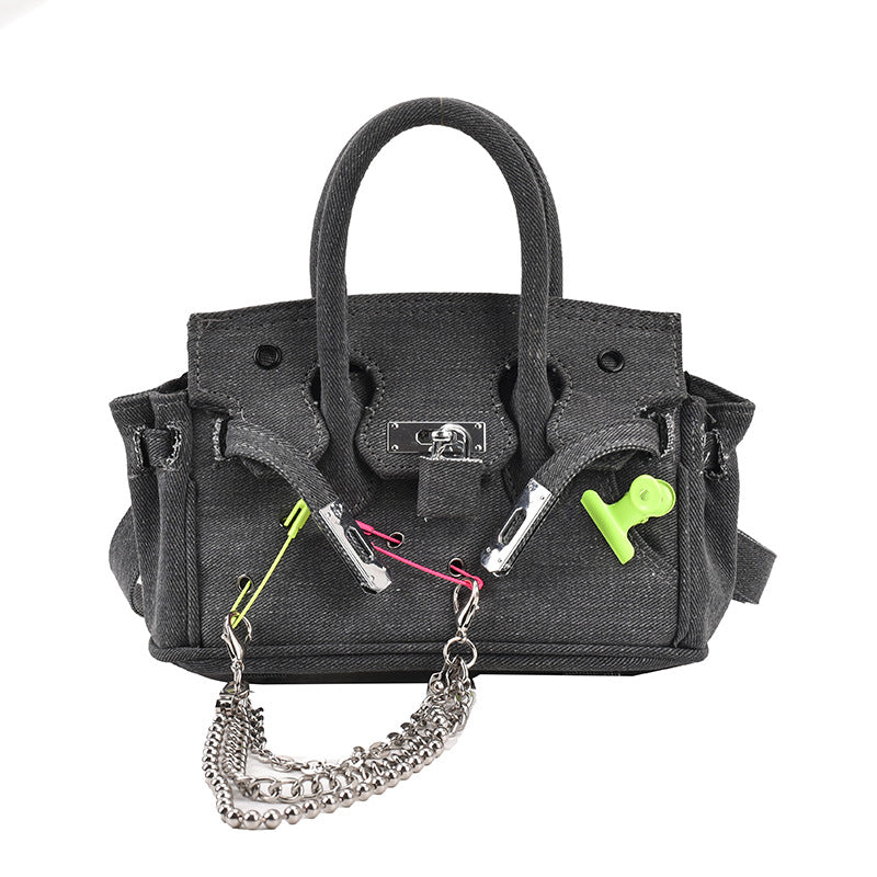 Women's Design Commuter Western Style Denim Shoulder Bags