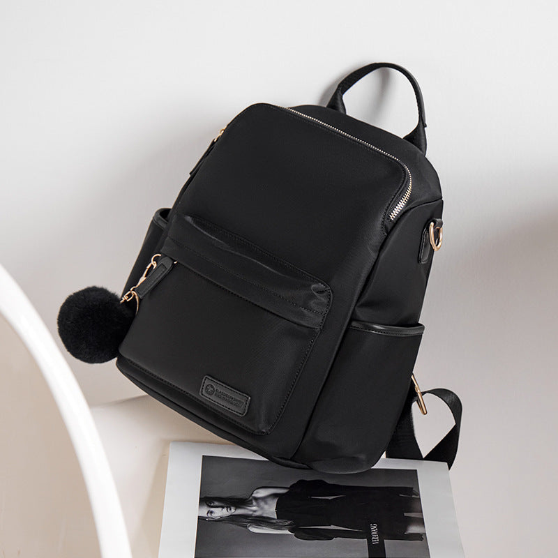 Women's Light Canvas Large Capacity Commuter Computer Backpacks