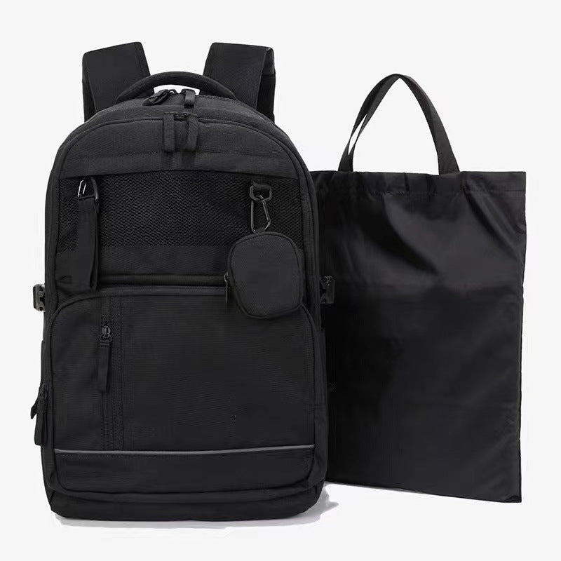 Junior High College Nylon Waterproof Large Middle School Students' Schoolbags