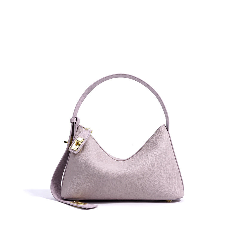 Layer Cowhide Leather Female Dumpling Commuter High Handbags