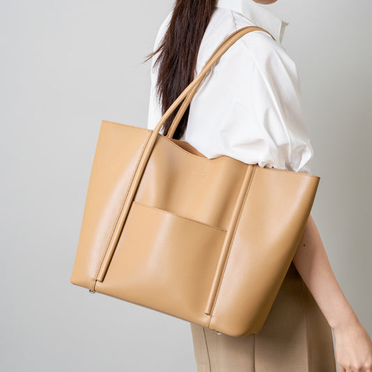 Women's Genuine Leather Cowhide Underarm Large Capacity Tote Bags