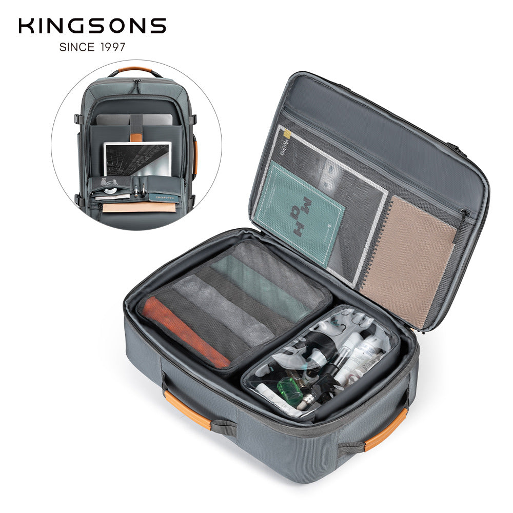 Men's Inch Large Capacity Expansion Hiking Business Backpacks
