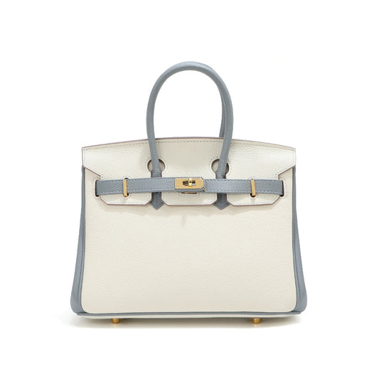Women's Contrast Color Genuine Large Capacity Mom Bags