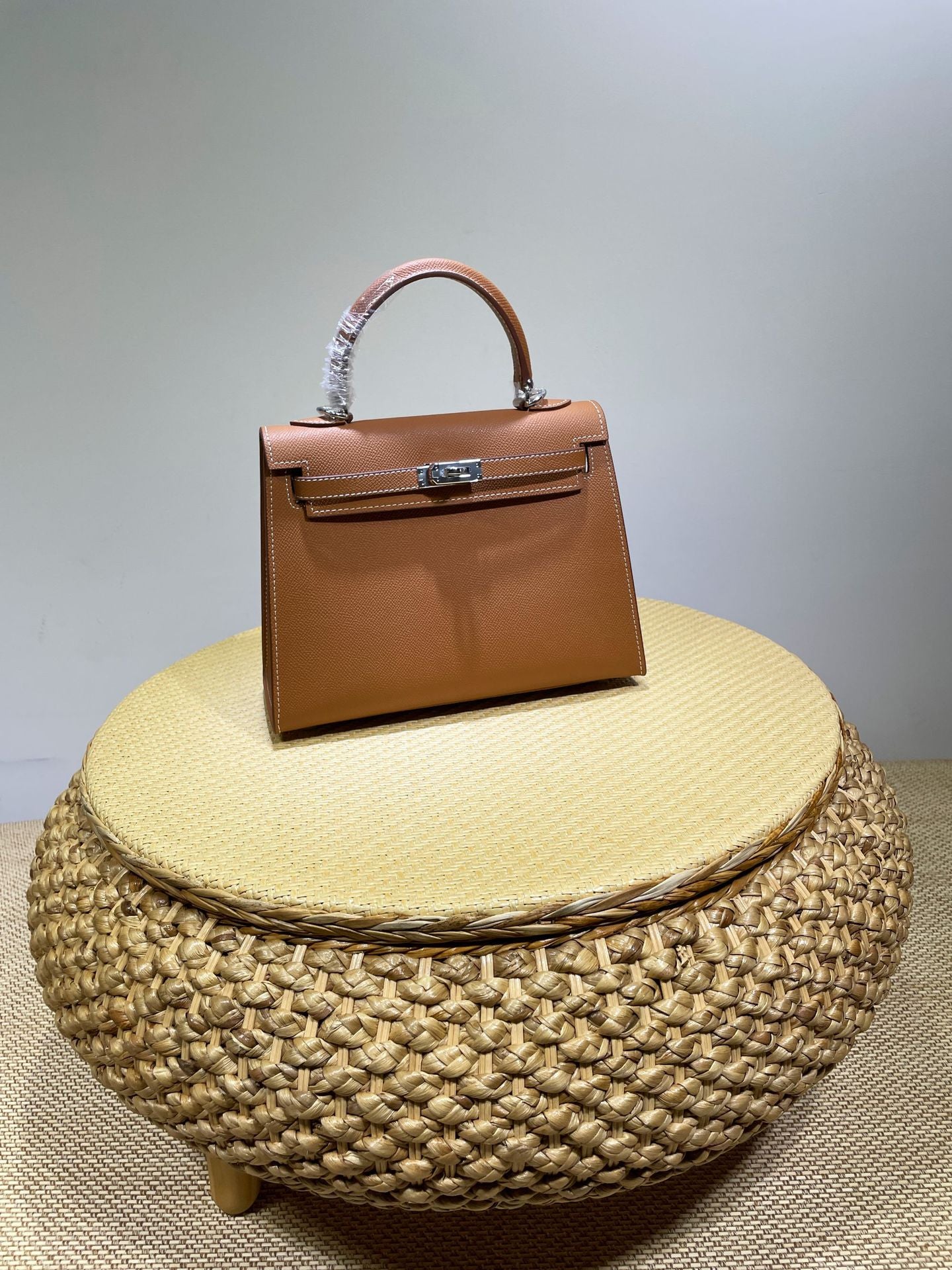 Vintage Kelly Palm Print Top Layer Bags