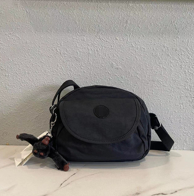 Women's Summer Monkey Fashion Nylon Round Flap Crossbody Bags