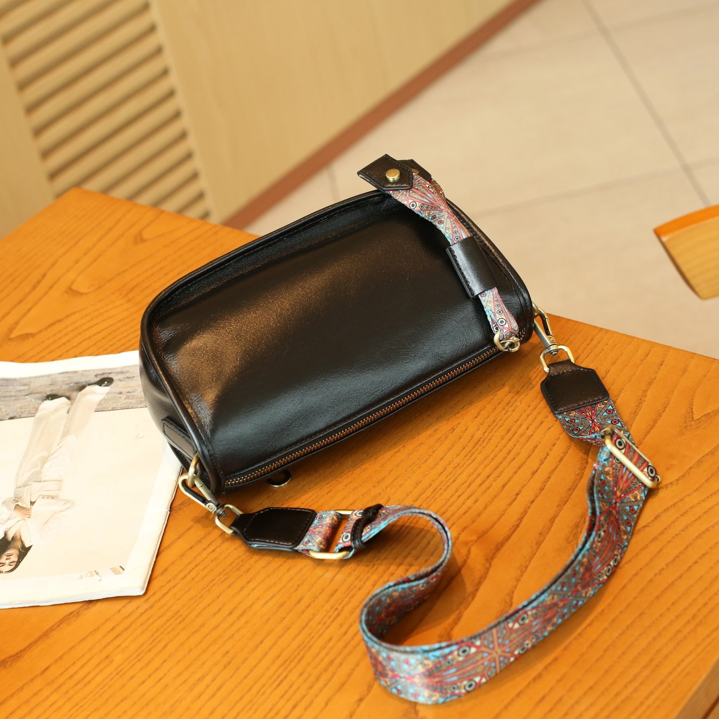 Women's Top Layer Vegetable Tanning Leather Underarm Shoulder Bags