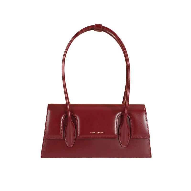 Women's Underarm High-grade Niche Cowhide Commuter Genuine Bags