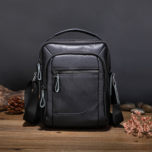 Men's Household Genuine Leather Business Multifunction Soft Men's Shoulder Bags