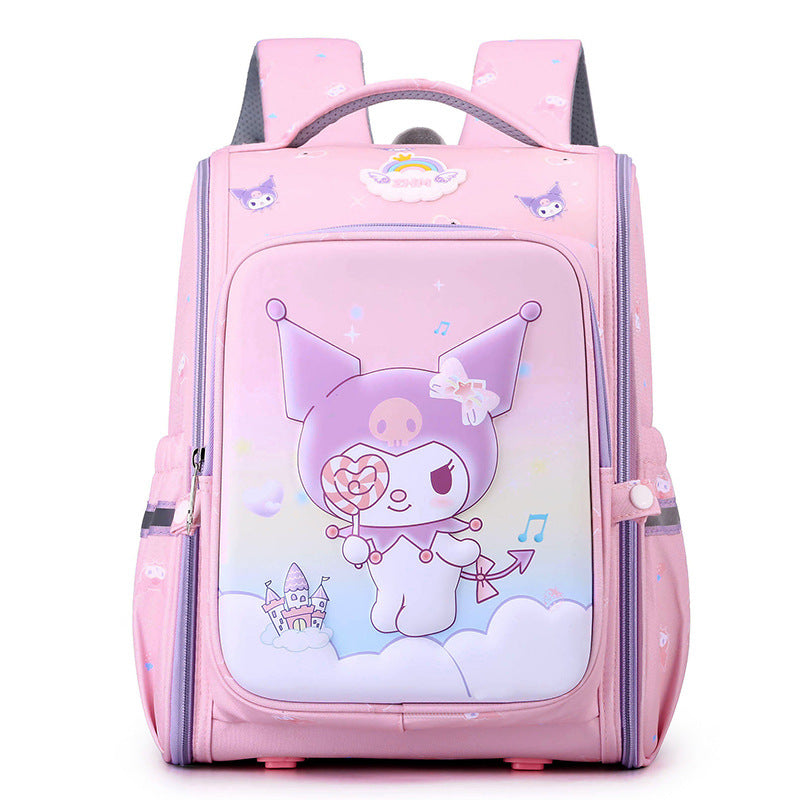 Cartoon Primary Grade Large Capacity Burden Reduction Elementary School Students' Schoolbags