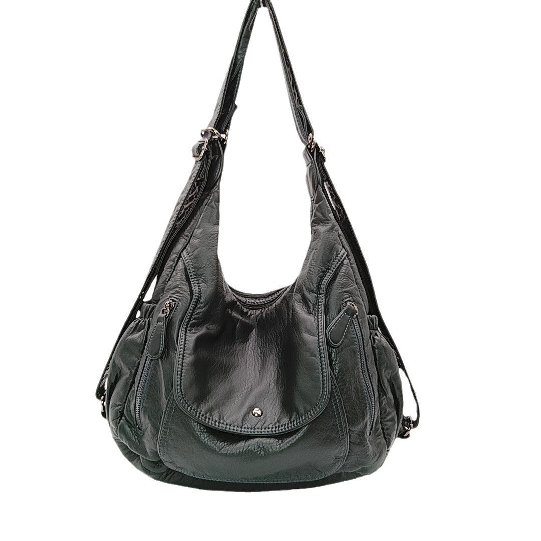 Women's Large Capacity Soft Leather Fashion Retro Backpacks