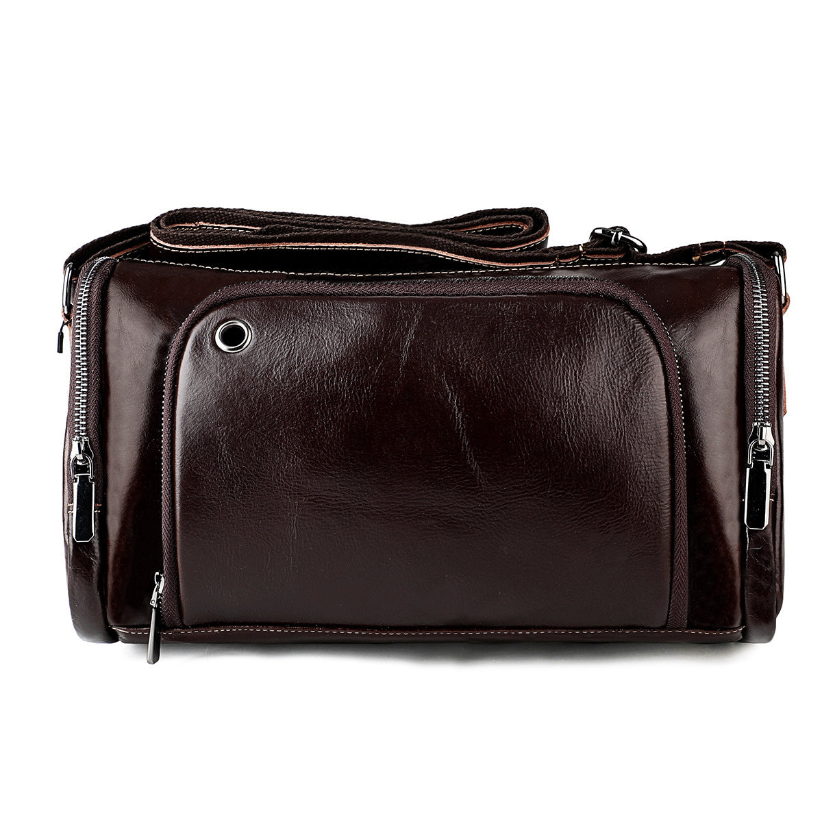 Men's Genuine Leather High-grade Large Capacity Cowhide Men's Messenger Bags