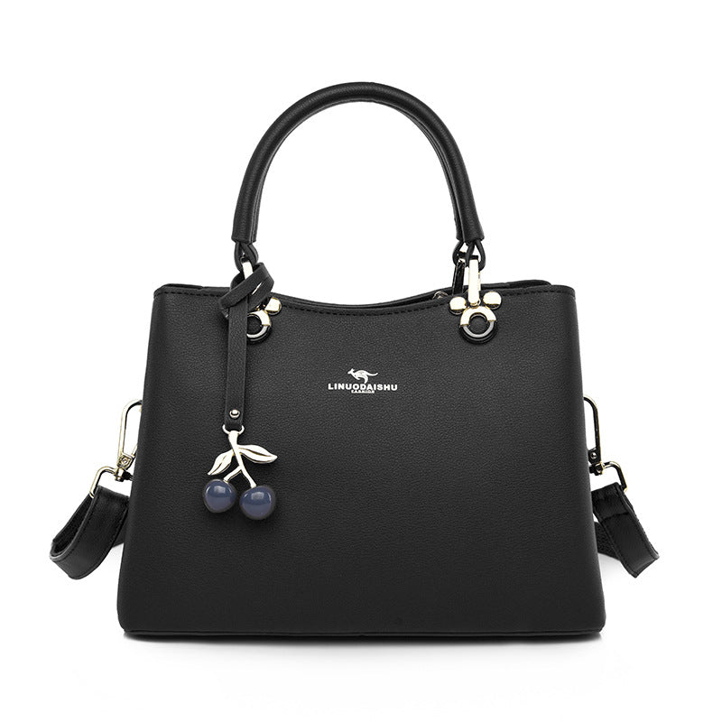 Women's Attractive Fashion Mother Soft Leather Handbags
