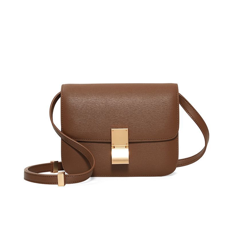 Women's Genuine Leather High Sense One Small Square Bags