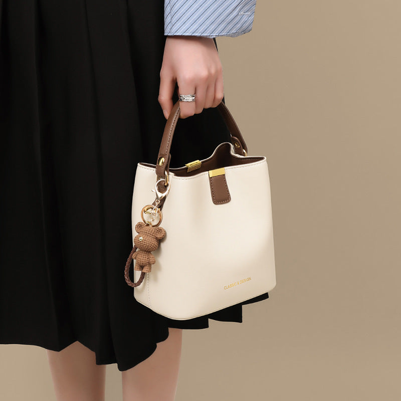 Women's Innovative Genuine Leather Portable High-grade Bucket Bags