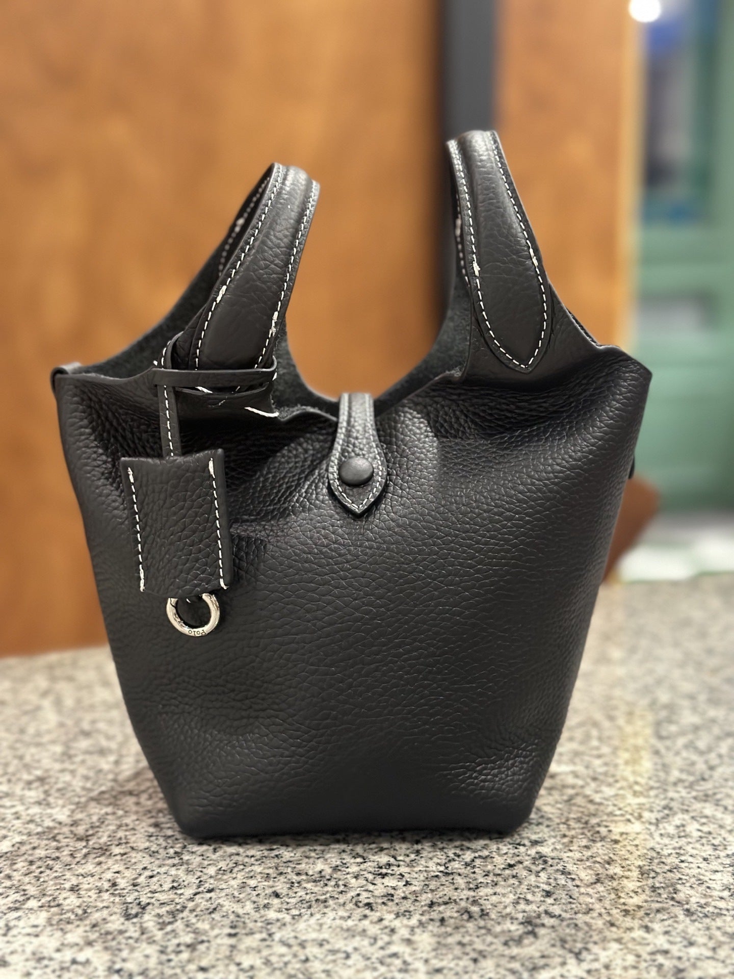 Women's Money Style Large Capacity First Layer Bucket Bags