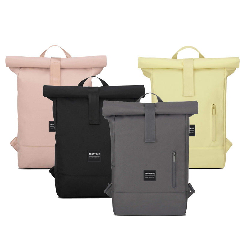 Edge Large Capacity Solid Color Trendy Backpacks