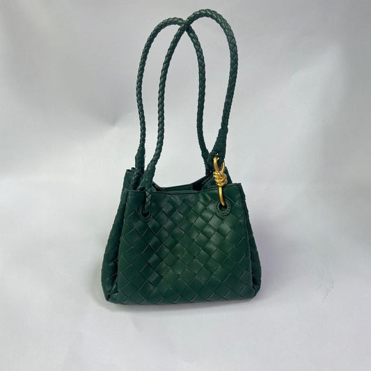 Hand-woven Parachute Metal Cord Fastener Vegetable Handbags