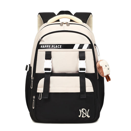 High Large Capacity Female Simple Style Middle School Students' Schoolbags