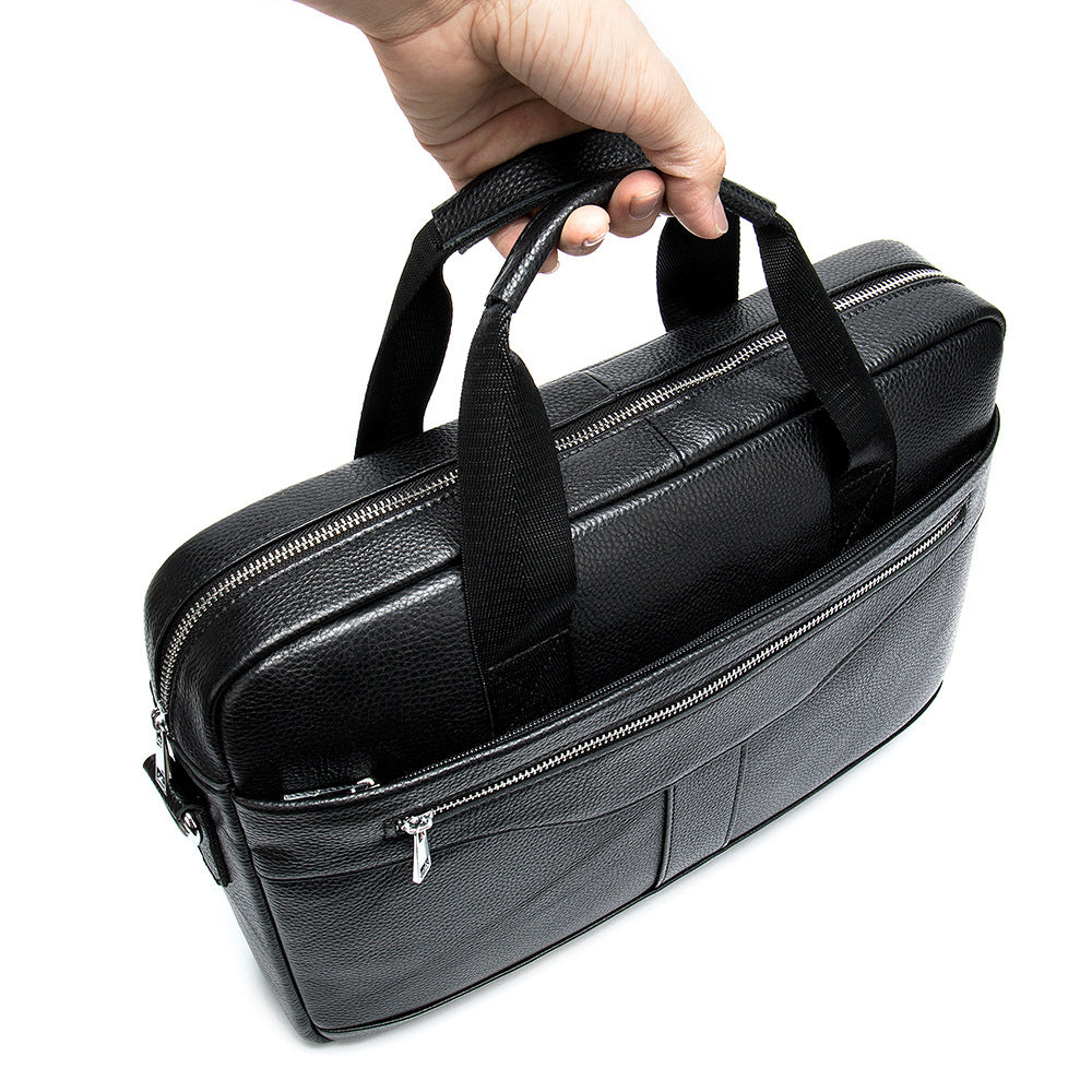 Men's Leather Business Retro First Layer Cowhide Men's Briefcases