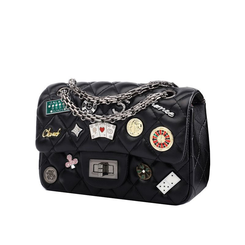 Women's Surrogate Shopping Fashion Korean Versatile Rhombus Shoulder Bags