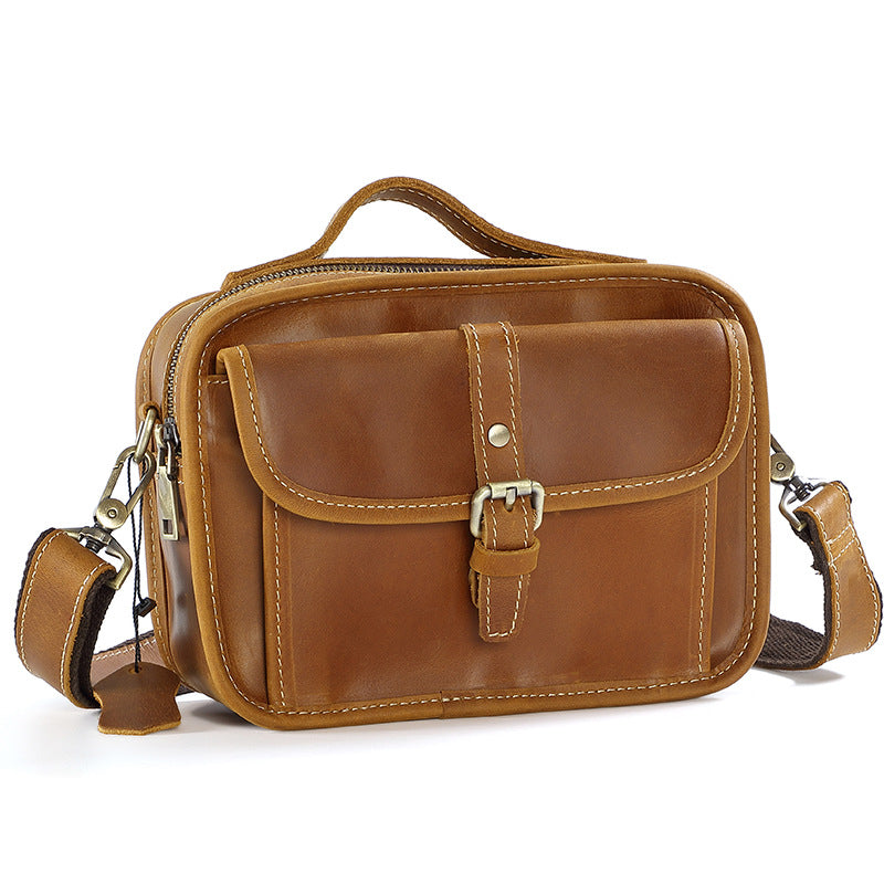 Men's Genuine Leather High-grade First Layer Cowhide Men's Messenger Bags