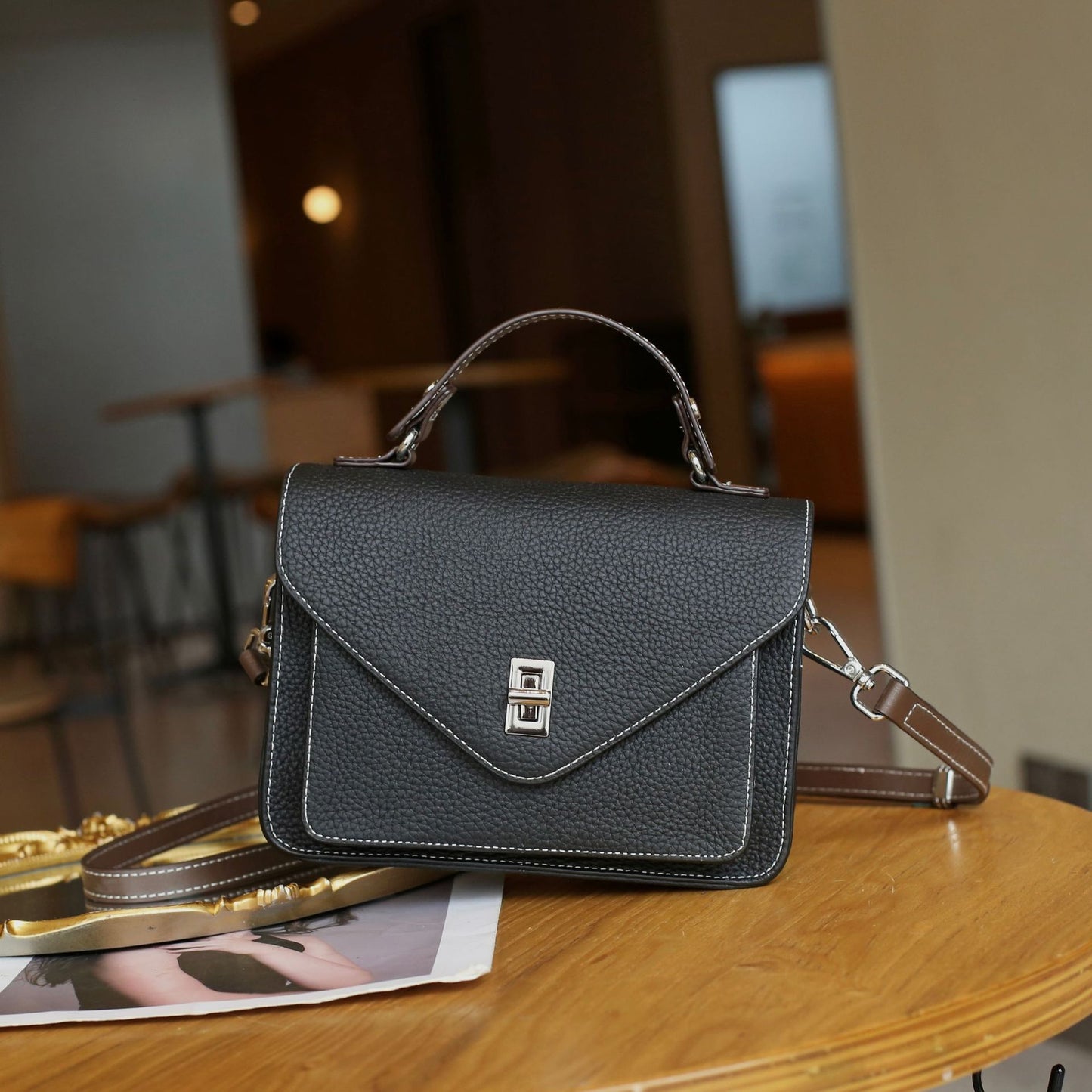 Women's Genuine Leather Commuter Spring French Crossbody Bags