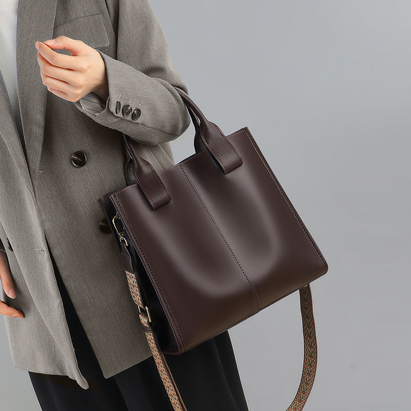 Women's Fashion High-grade Large Capacity Underarm Genuine Crossbody Bags