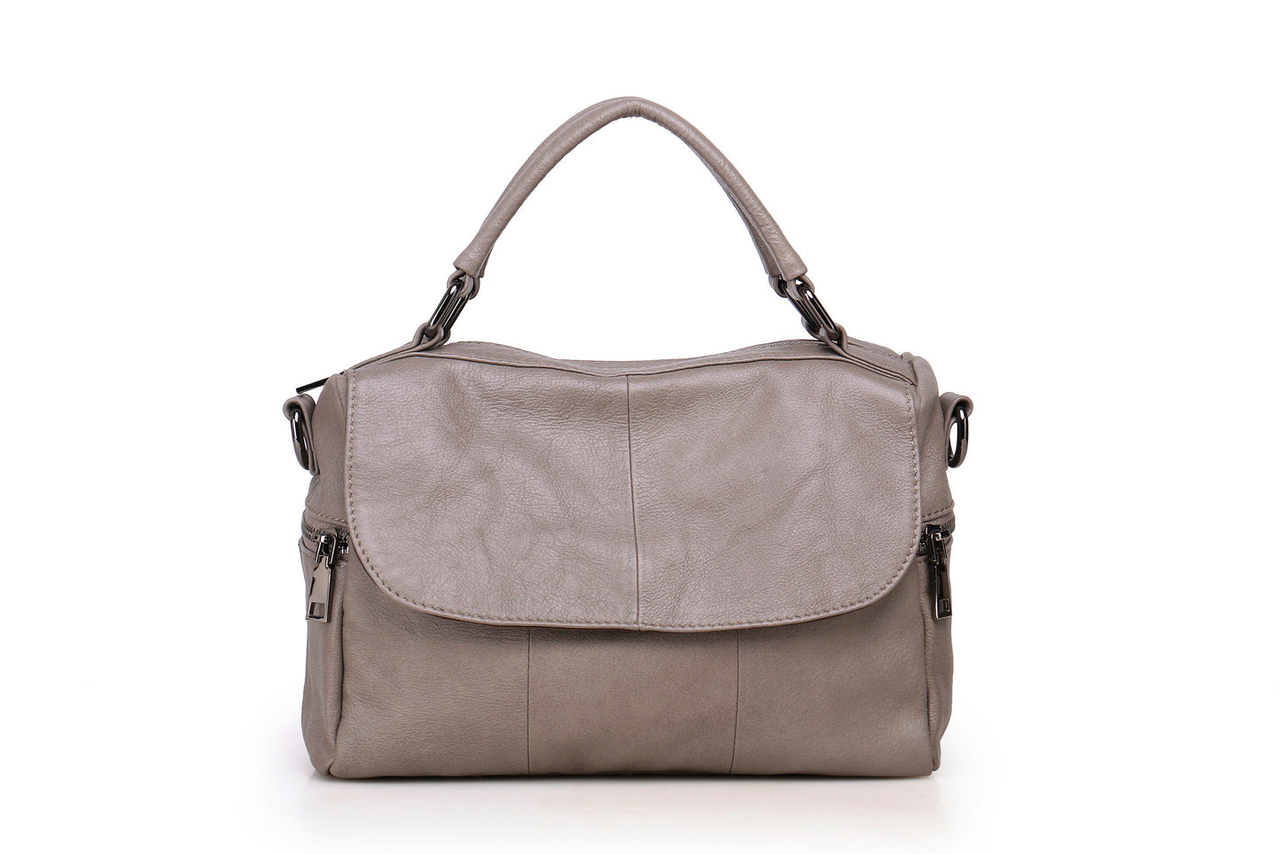 Women's Leather First Layer Cowhide Veil Diamond Handbags
