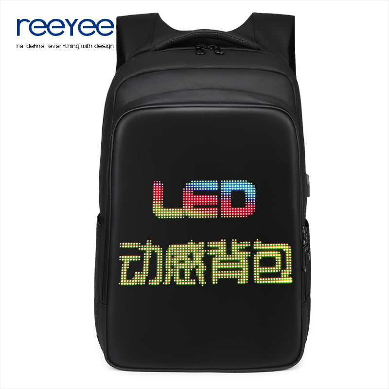 Women's Trendy Cool Luminous Advertising Business Computer Backpacks