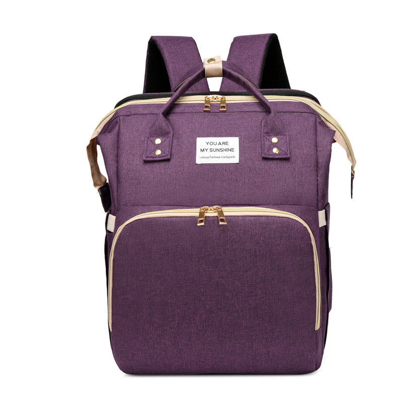Folding Crib Mummy Bed Diaper Fashion Mom Bags