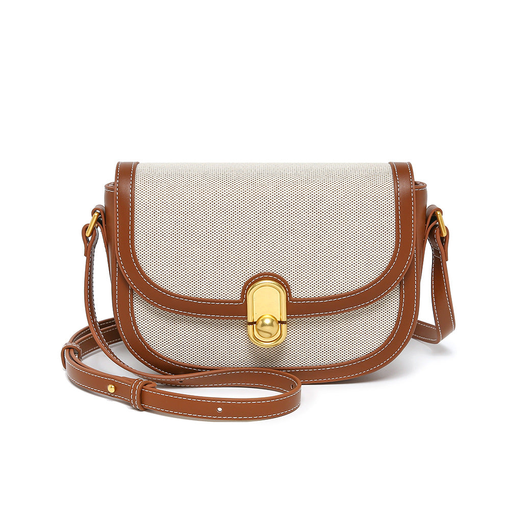 Women's Texture Saddle Summer Versatile Underarm Fashion Crossbody Bags
