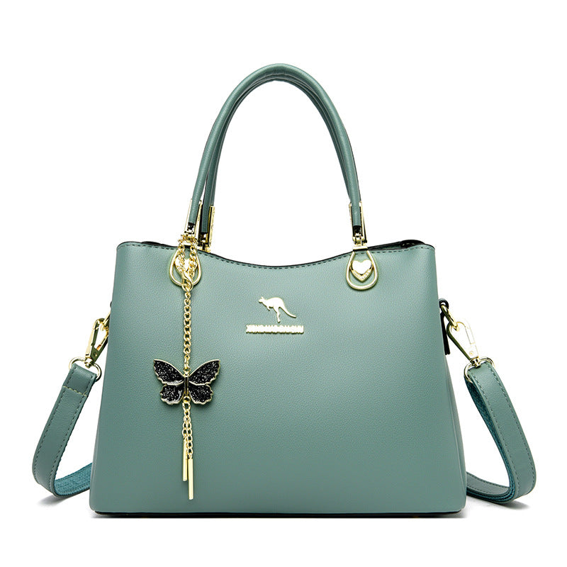 Women's Large Capacity Commuter Simple Temperament Pure Shoulder Bags