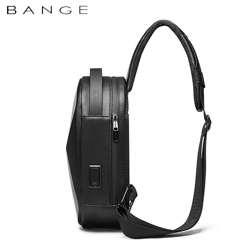 Men's Classy Hard Shell Polyhedron Trendy Men's Chest Bags