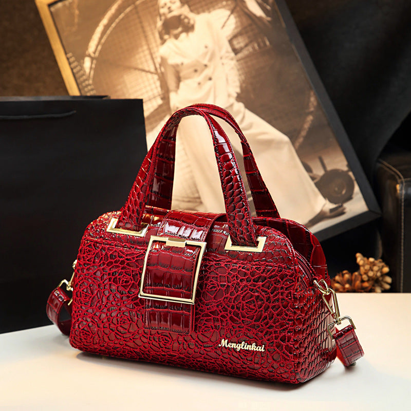 Women's Versatile Large Capacity Big Lace Alligator Backpacks