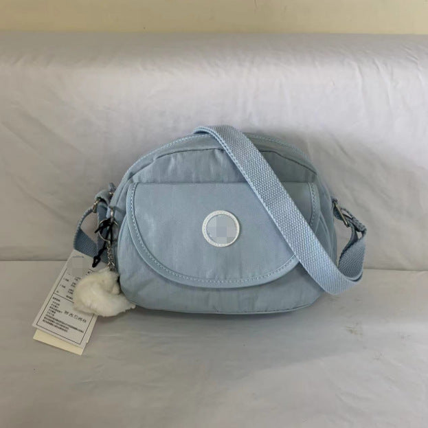 Women's Summer Monkey Fashion Nylon Round Flap Crossbody Bags