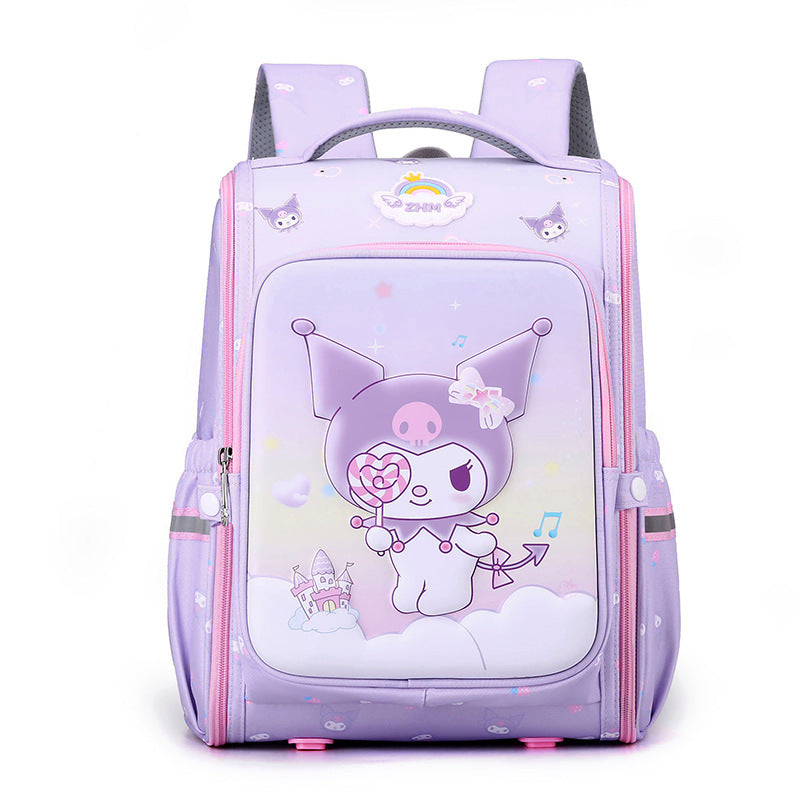 Cartoon Primary Grade Large Capacity Burden Reduction Elementary School Students' Schoolbags