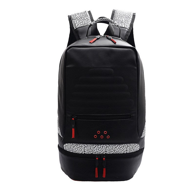 Large Capacity Cement Burst Crack Basketball Backpacks