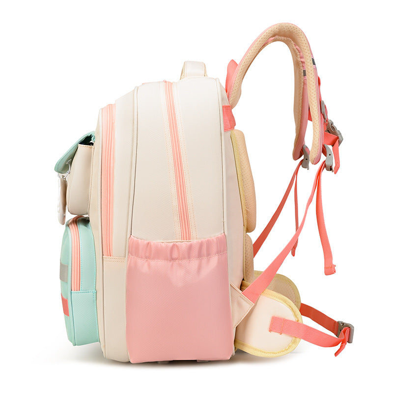 Children's Primary Waterproof Oxford Cloth Spine Protection Elementary School Students' Schoolbags
