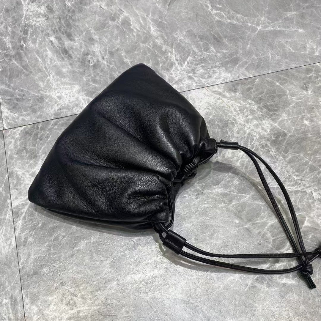 Women's Design Cloud Sheepskin Drawstring Lucky High-grade Handbags