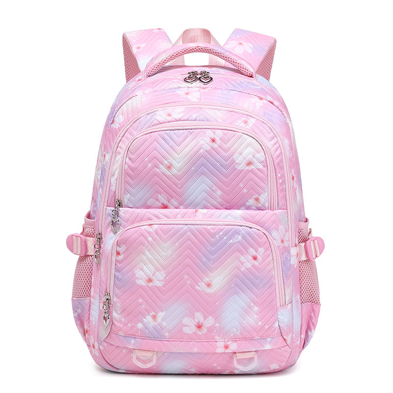Female Cute Printed Waterproof Lightweight Junior Elementary School Students' Schoolbags