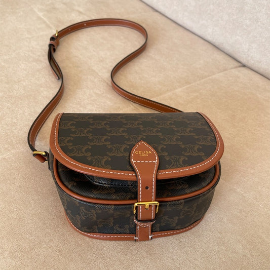 Women's Arc Saddle Fashion Retro Advanced Texture Crossbody Bags