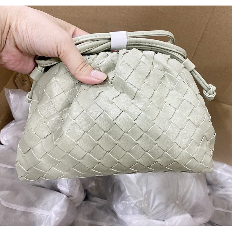 Women's Woven Cloud Dumpling Popular Fashion Clutch Shoulder Bags