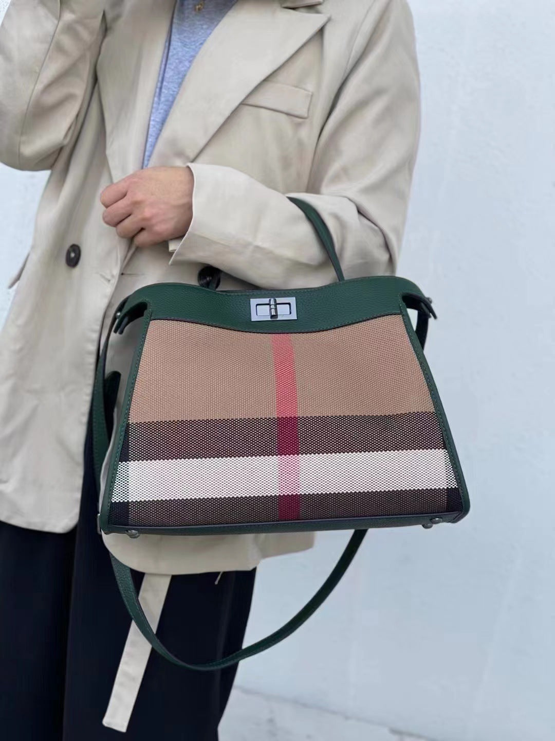 Charming Creative Winter Real Leather Canvas Handbags