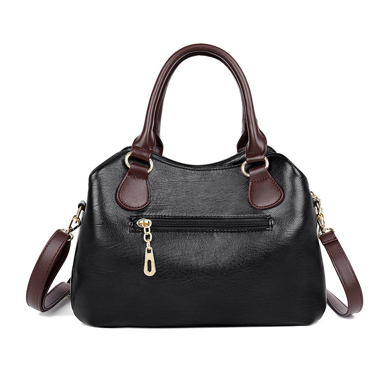 Women's Popular Fashionable Elegant Commuter Vintage Sheepskin Handbags