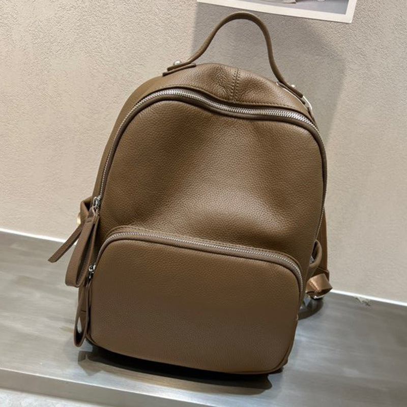 First Layer Leather Female Style Scholar Backpacks