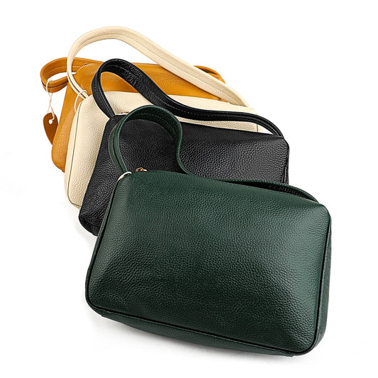 Women's Genuine Leather For Fashion Cattlehide Underarm Shoulder Bags