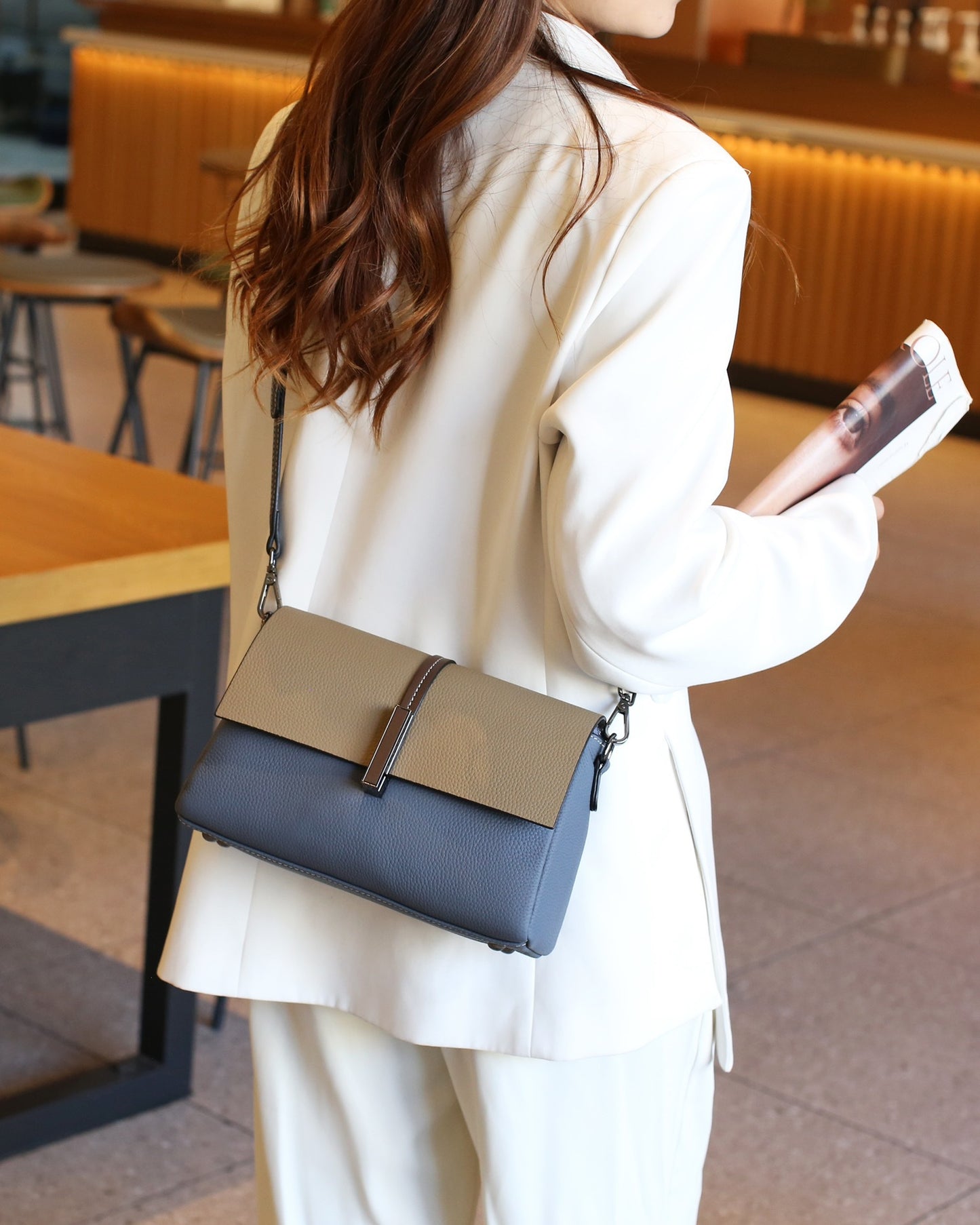 Women's Genuine Leather Stylish Good Texture Lady's Crossbody Bags