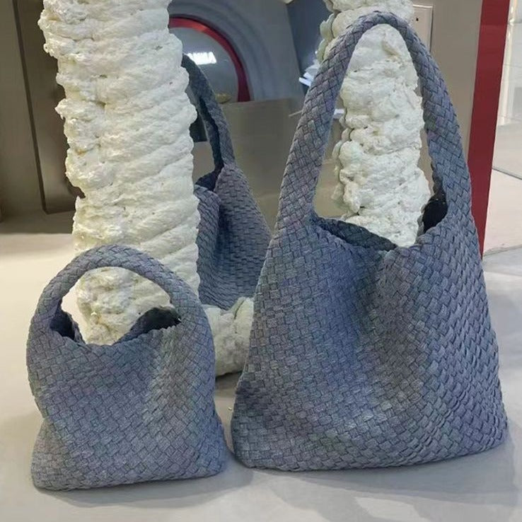 Denim Woven Large Capacity Totes One Arm Bags