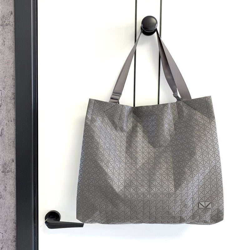 Women's Original Autumn Geometric Silicone Rhombus Large Capacity Tote Bags