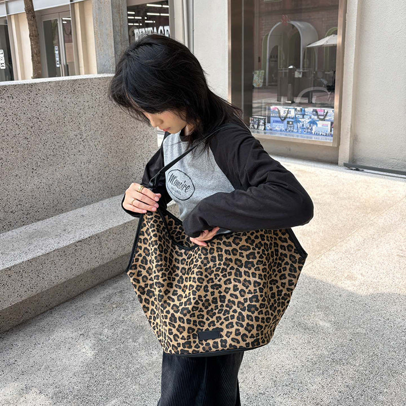 Women's Print Large Capacity Totes Idle Style Shoulder Bags